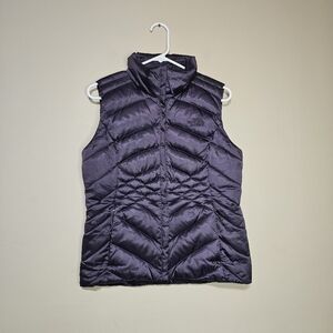 The North Face 550 Goose Down Puffer Vest Purple Women’s Size Small Quilted